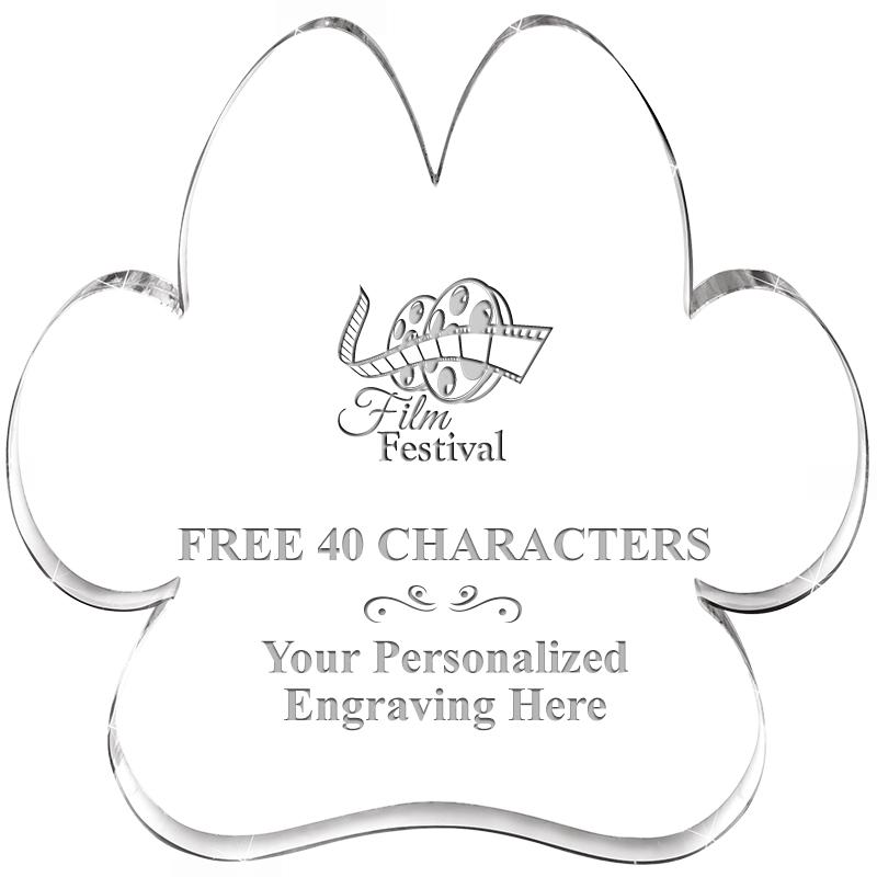 5.8" PAW PRINT ACRYLIC