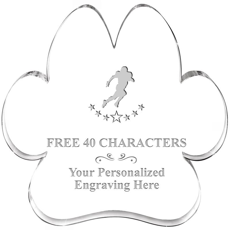 5.8" PAW PRINT ACRYLIC