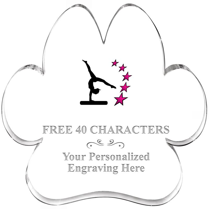 5.8" PAW PRINT ACRYLIC