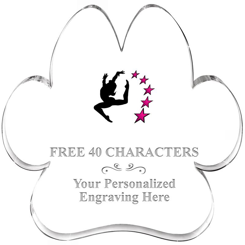 5.8" PAW PRINT ACRYLIC