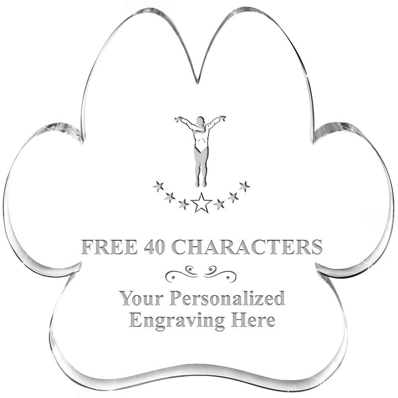 5.8" PAW PRINT ACRYLIC