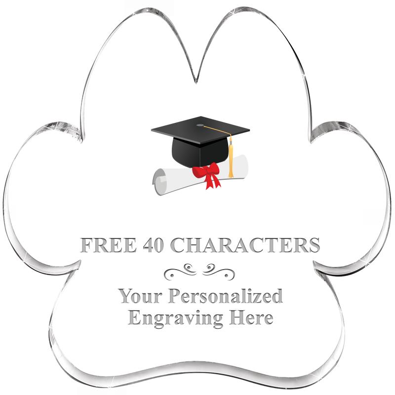 5.8" PAW PRINT ACRYLIC