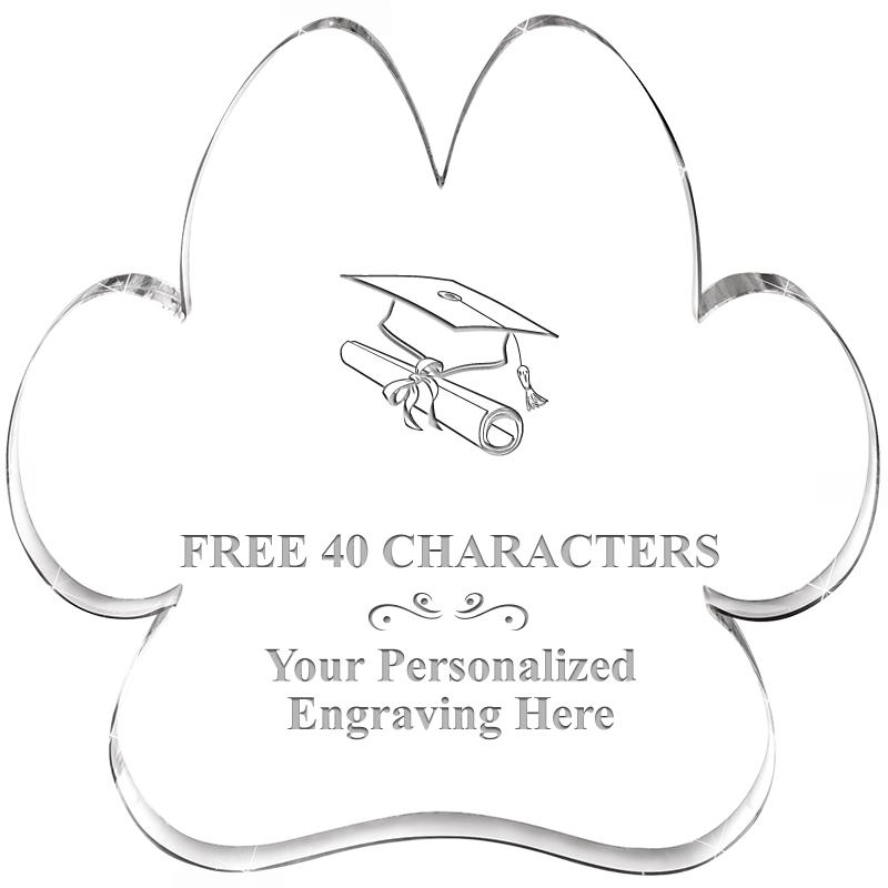 5.8" PAW PRINT ACRYLIC