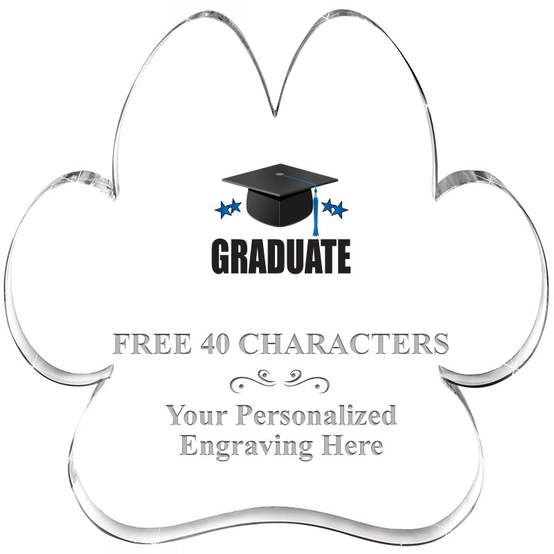 5.8" PAW PRINT ACRYLIC