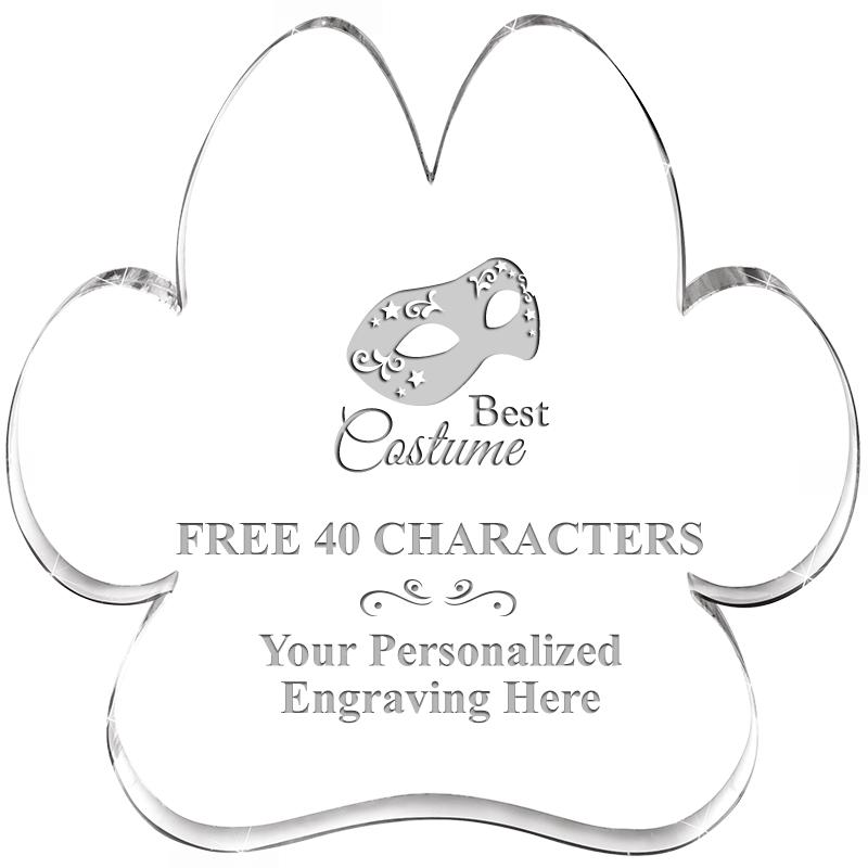 5.8" PAW PRINT ACRYLIC