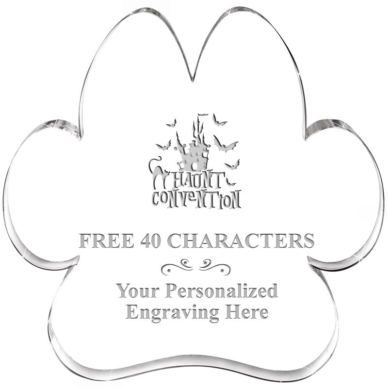 5.8" PAW PRINT ACRYLIC