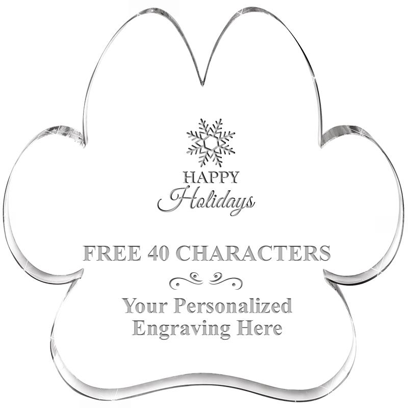 5.8" PAW PRINT ACRYLIC