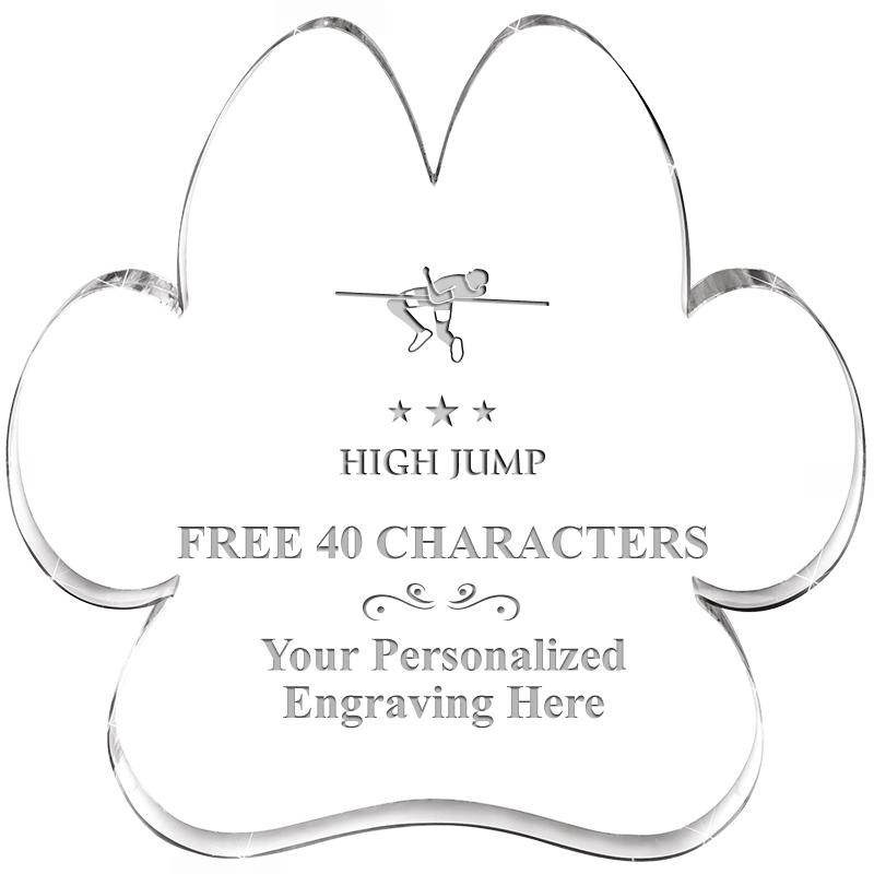 5.8" PAW PRINT ACRYLIC