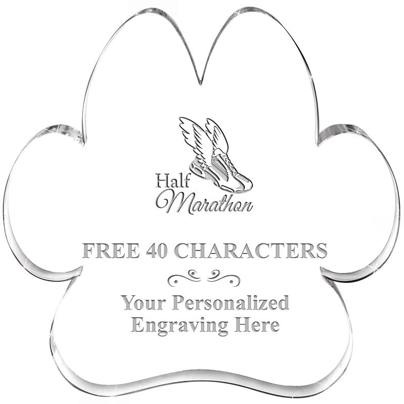 5.8" PAW PRINT ACRYLIC