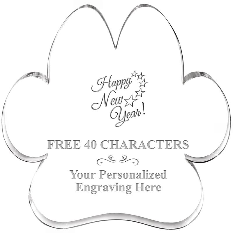 5.8" PAW PRINT ACRYLIC