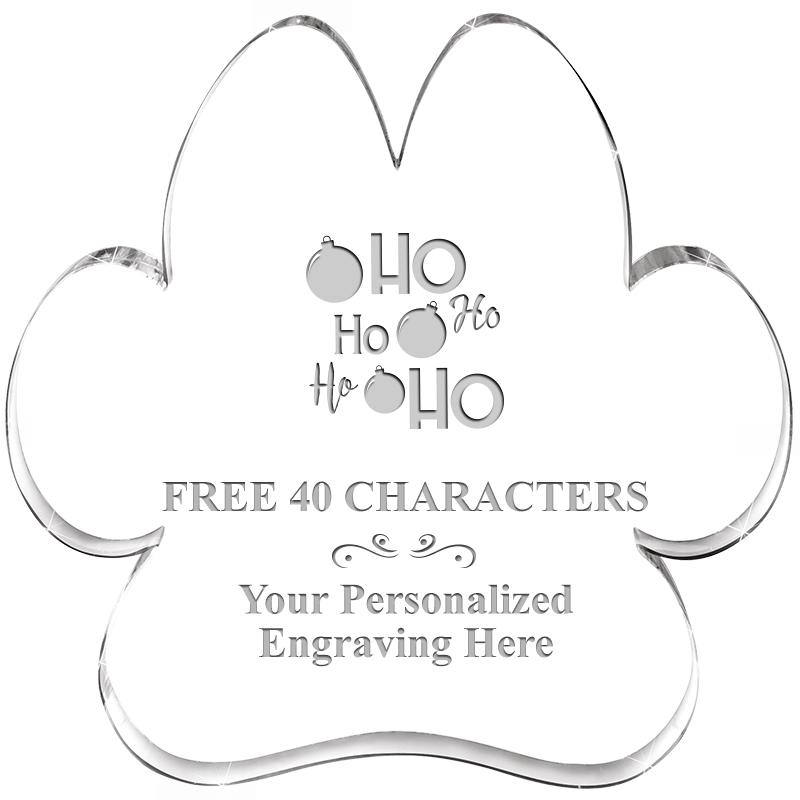 5.8" PAW PRINT ACRYLIC