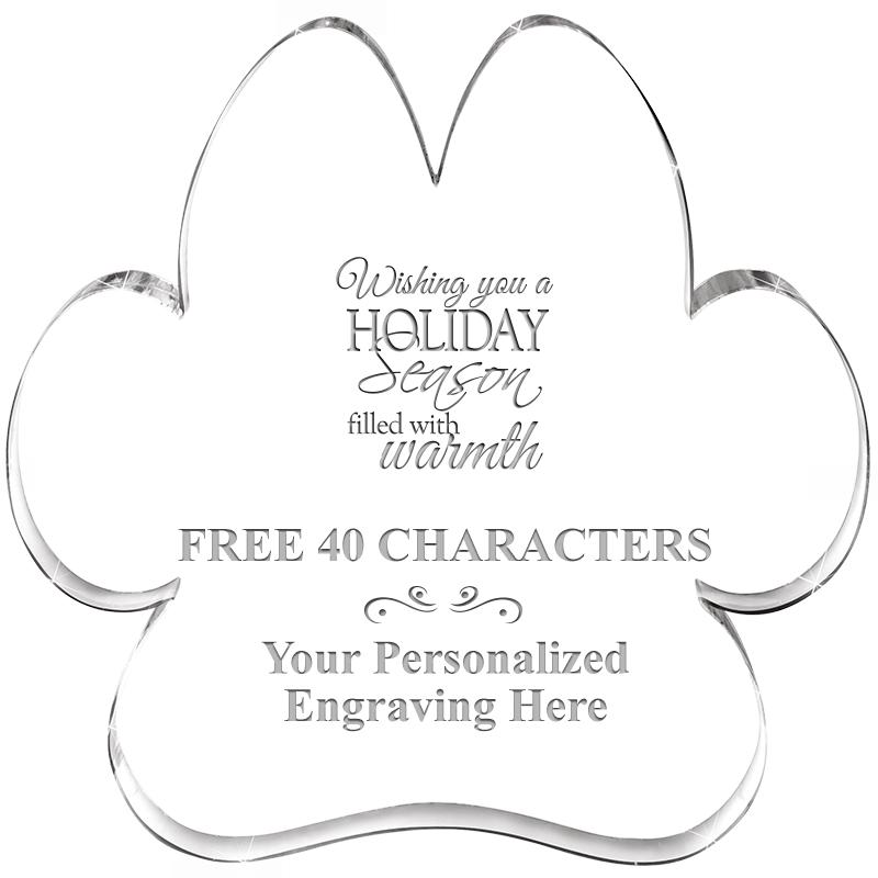 5.8" PAW PRINT ACRYLIC