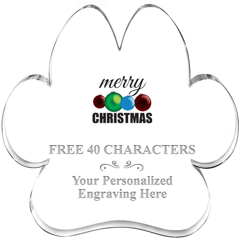 5.8" PAW PRINT ACRYLIC