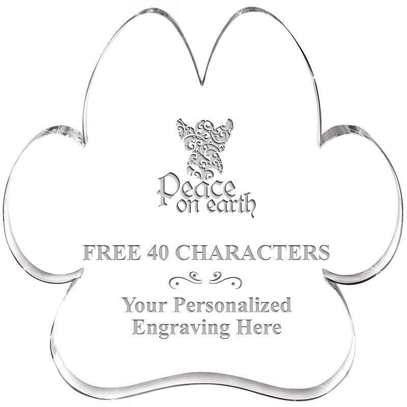 5.8" PAW PRINT ACRYLIC