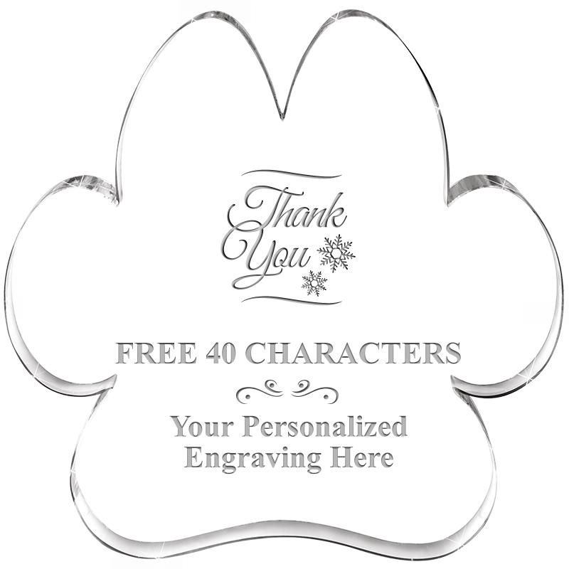 5.8" PAW PRINT ACRYLIC