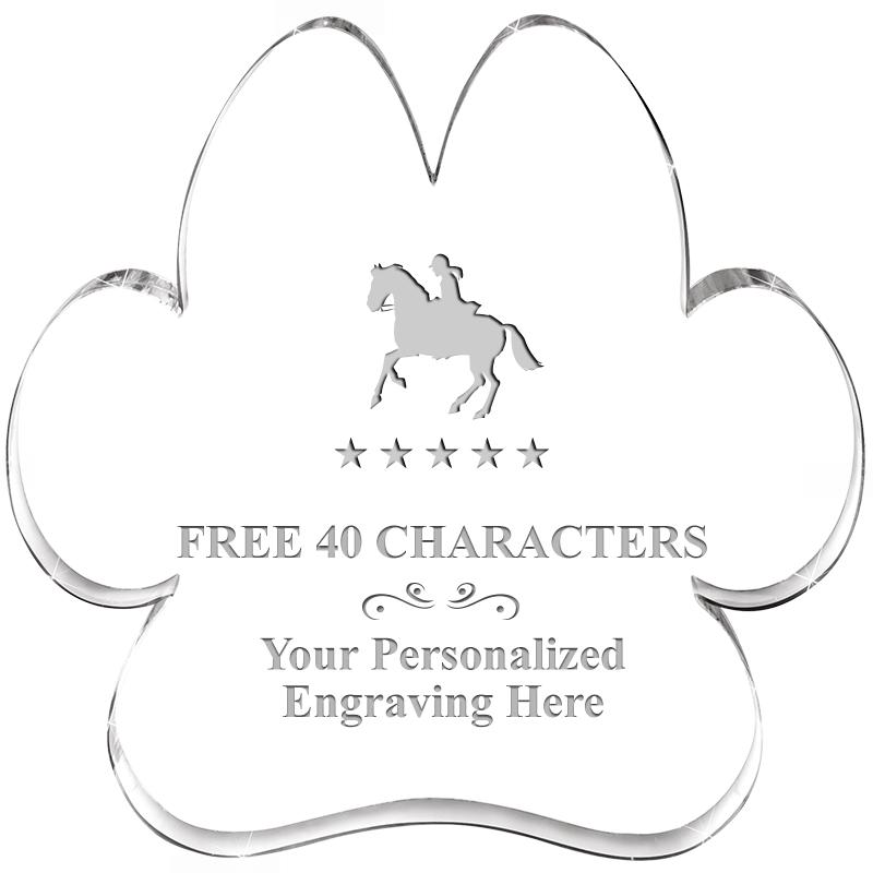 5.8" PAW PRINT ACRYLIC