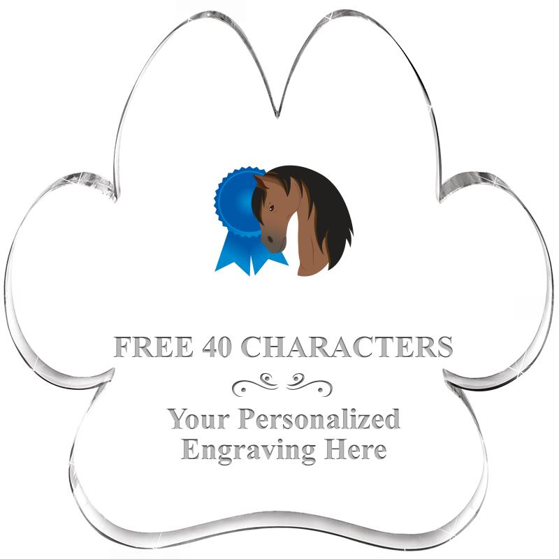 5.8" PAW PRINT ACRYLIC