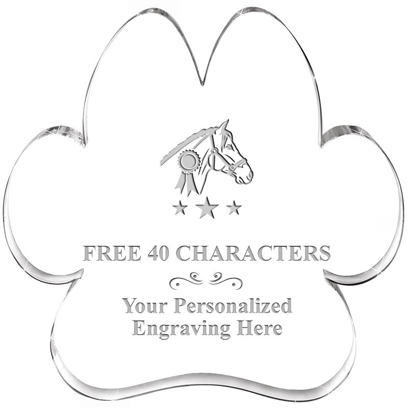 5.8" PAW PRINT ACRYLIC