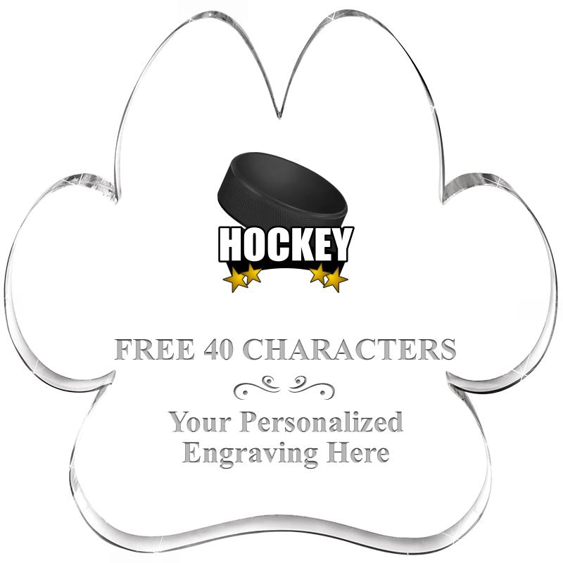 5.8" PAW PRINT ACRYLIC