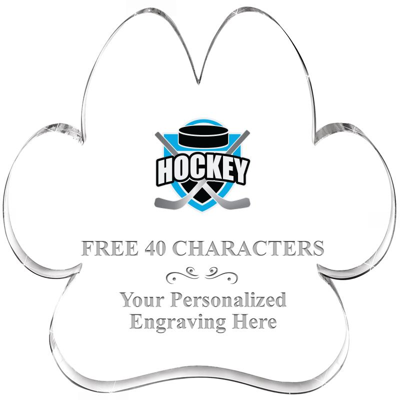 5.8" PAW PRINT ACRYLIC