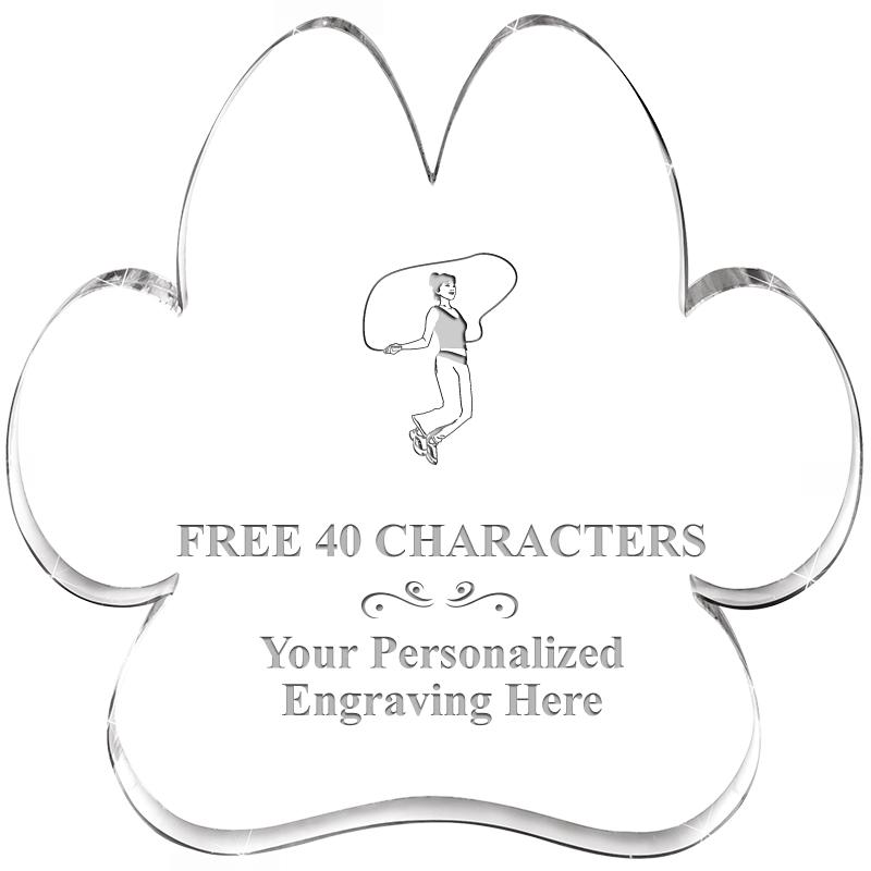 5.8" PAW PRINT ACRYLIC