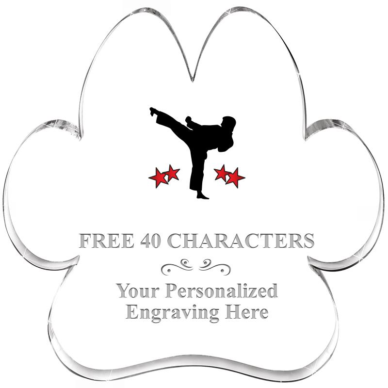 5.8" PAW PRINT ACRYLIC