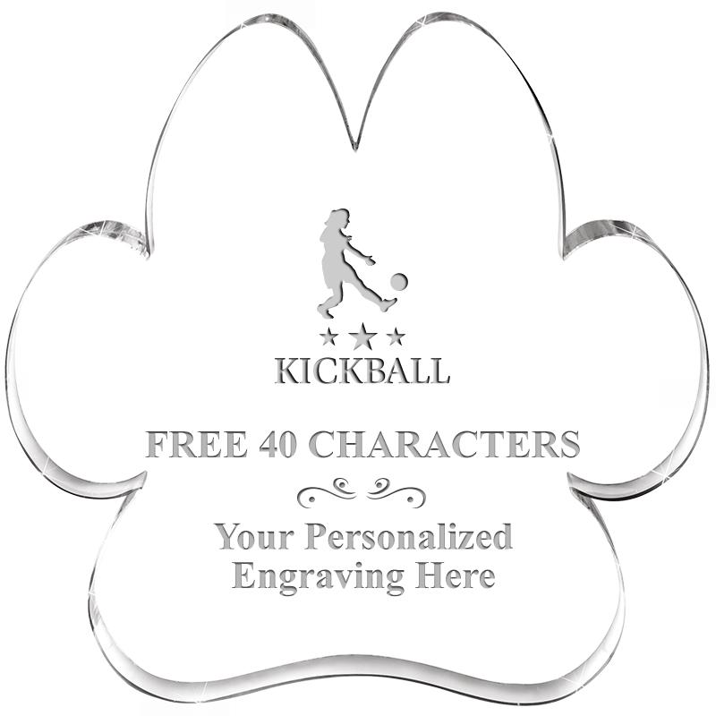 5.8" PAW PRINT ACRYLIC