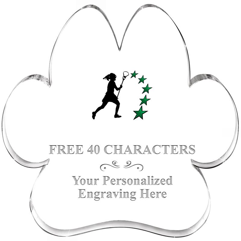 5.8" PAW PRINT ACRYLIC