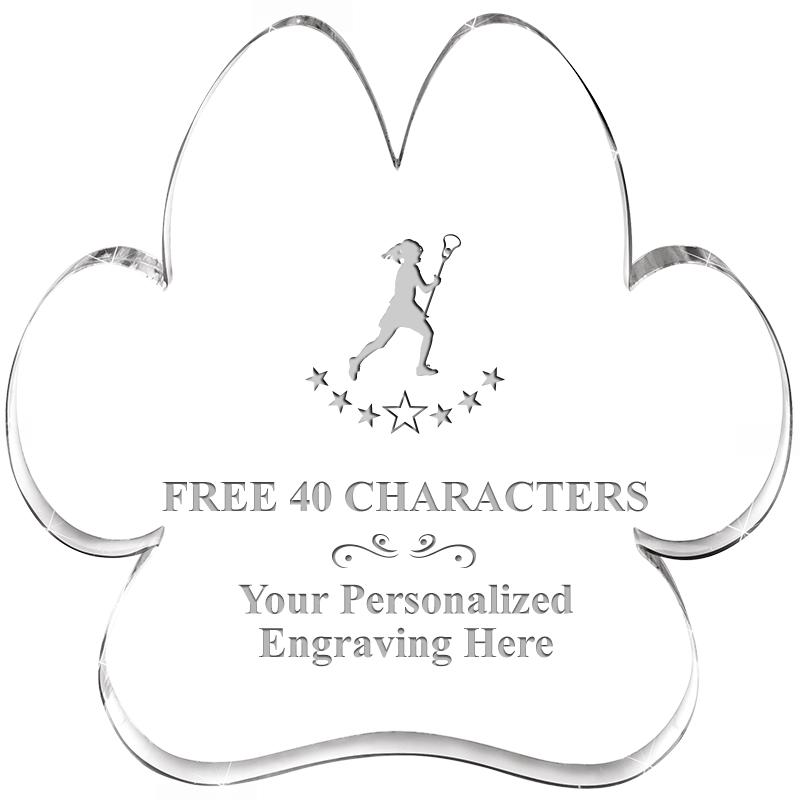 5.8" PAW PRINT ACRYLIC