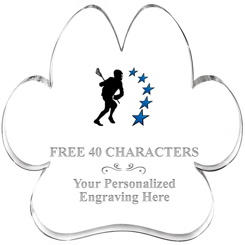 5.8" PAW PRINT ACRYLIC