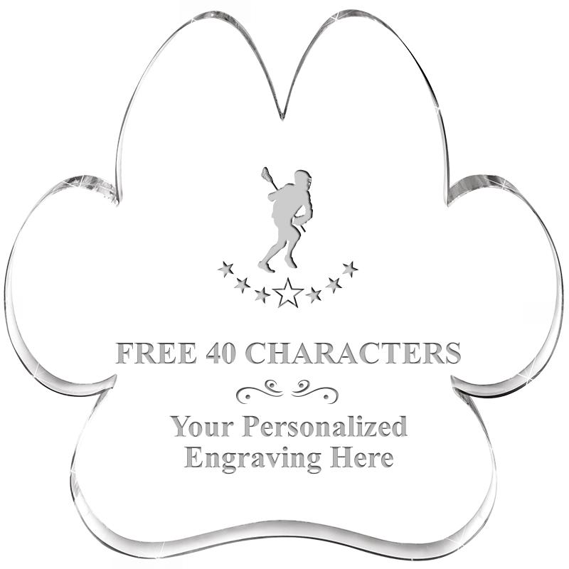 5.8" PAW PRINT ACRYLIC