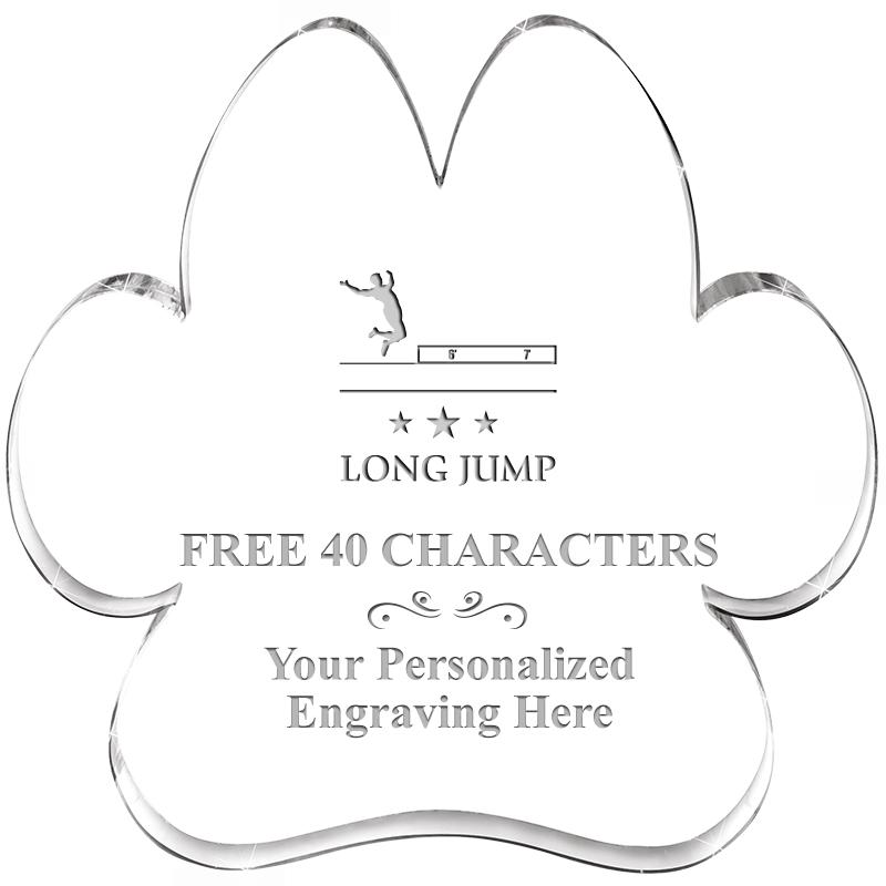 5.8" PAW PRINT ACRYLIC