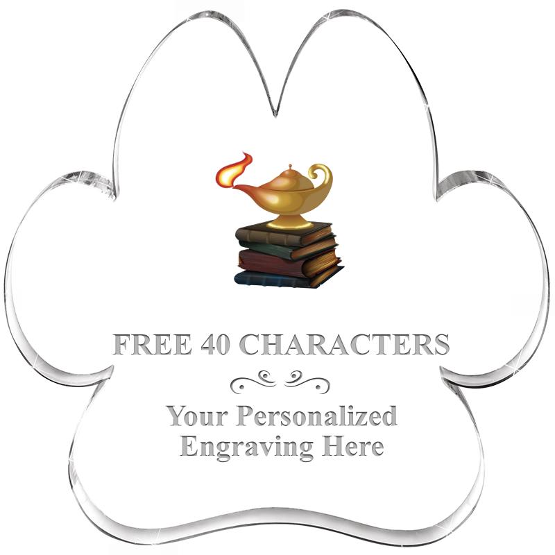 5.8" PAW PRINT ACRYLIC