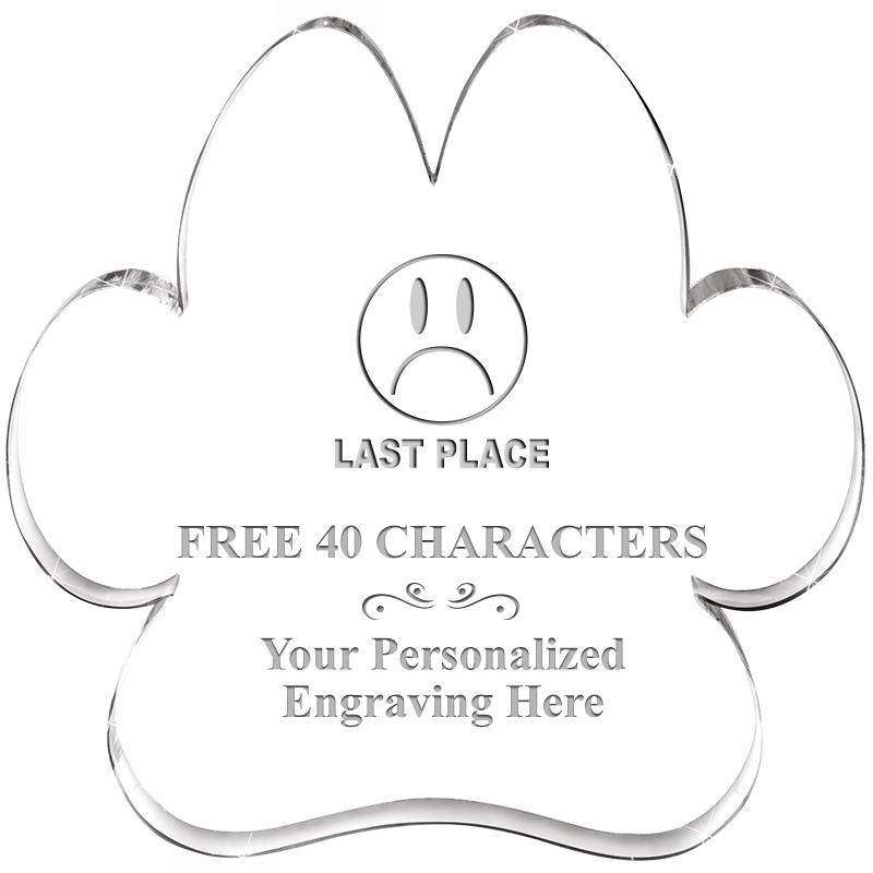 5.8" PAW PRINT ACRYLIC