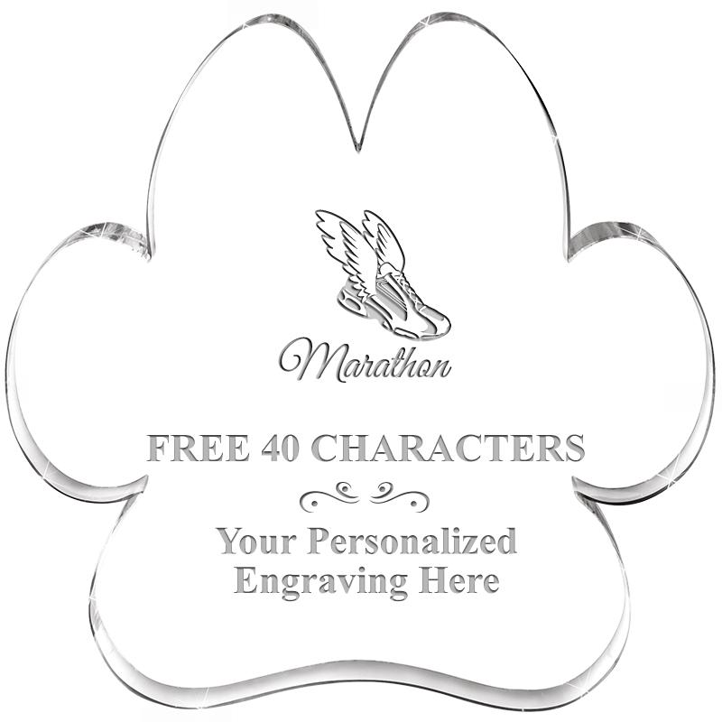 5.8" PAW PRINT ACRYLIC