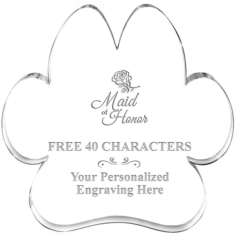 5.8" PAW PRINT ACRYLIC