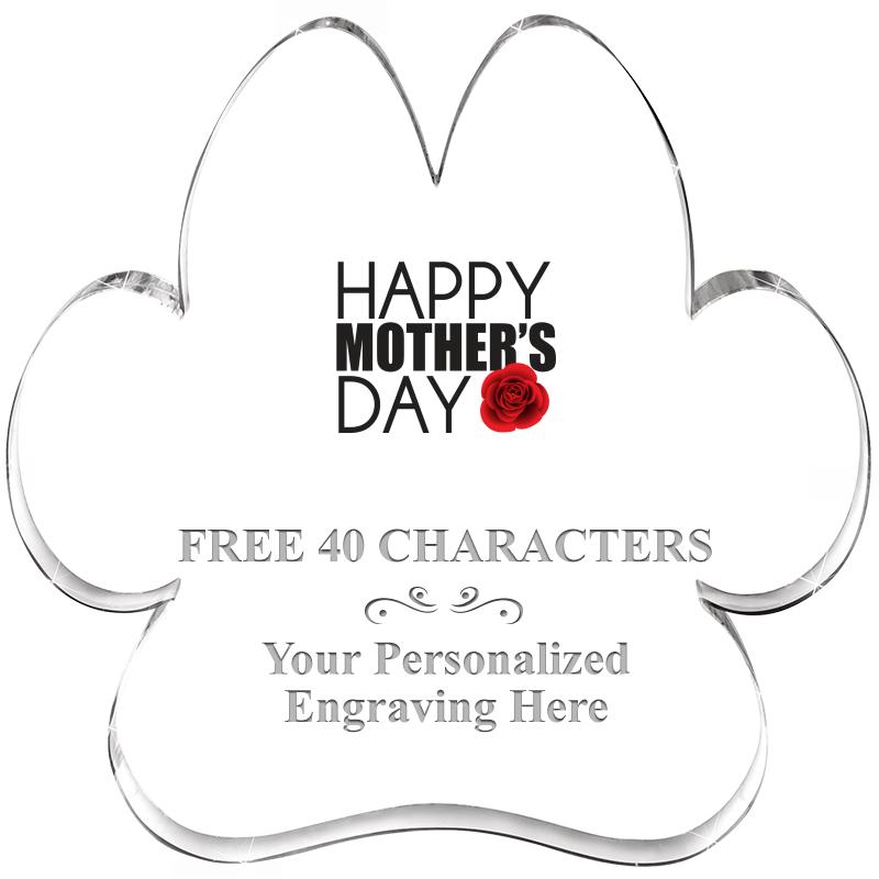 5.8" PAW PRINT ACRYLIC