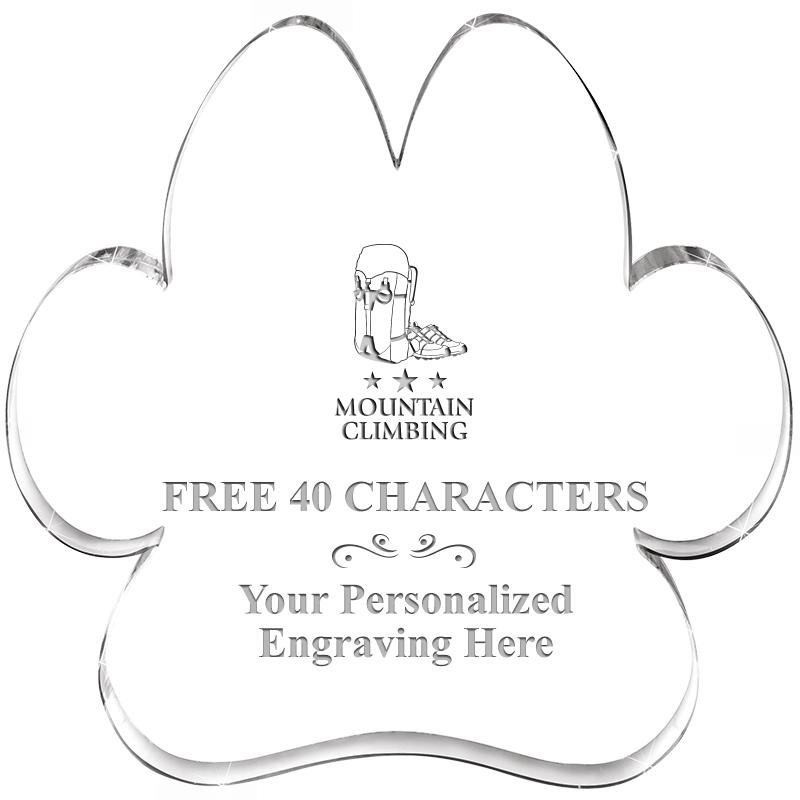 5.8" PAW PRINT ACRYLIC