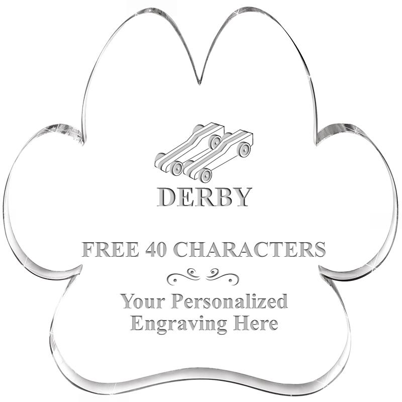 5.8" PAW PRINT ACRYLIC