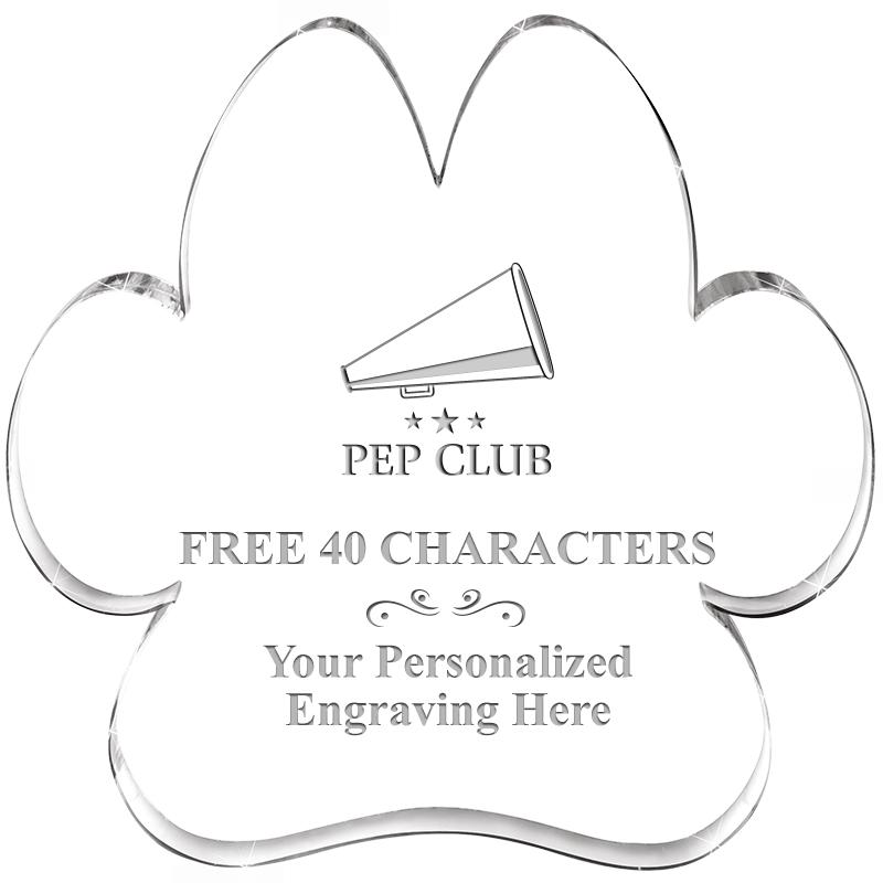 5.8" PAW PRINT ACRYLIC