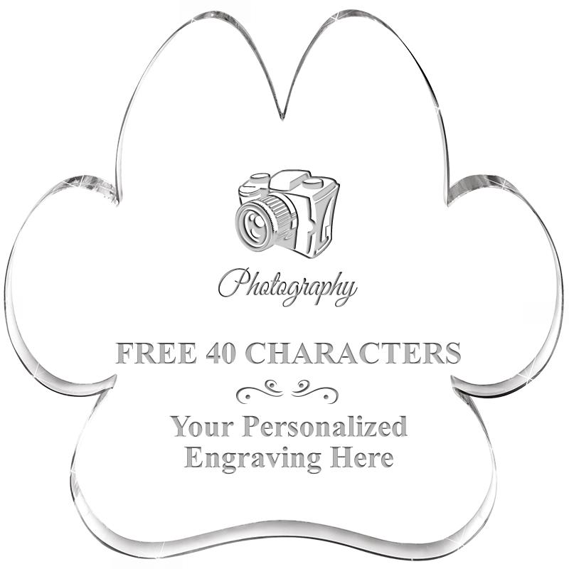 5.8" PAW PRINT ACRYLIC