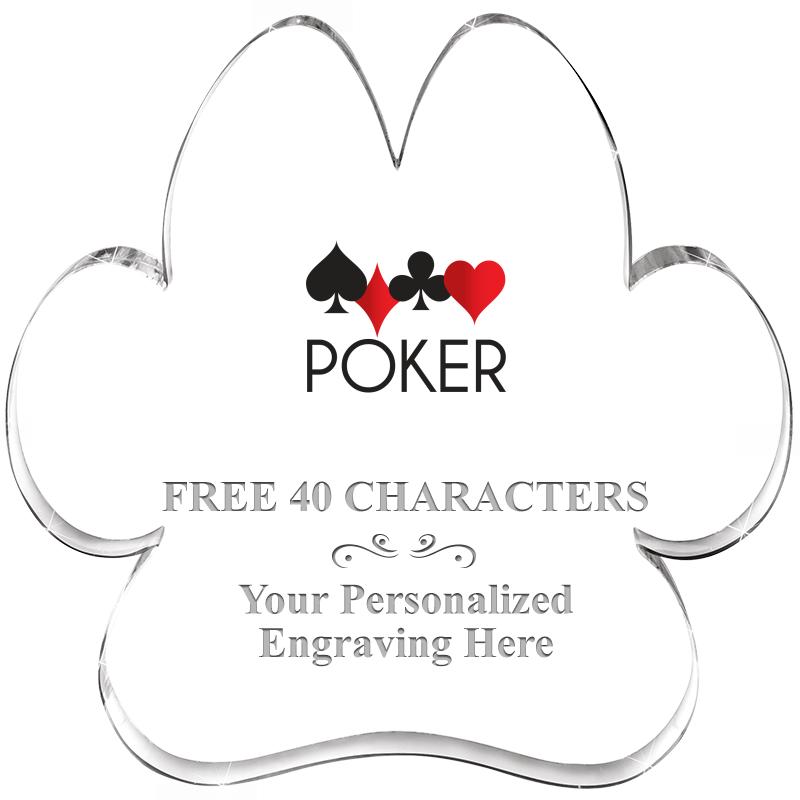 5.8" PAW PRINT ACRYLIC