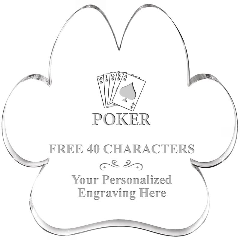 5.8" PAW PRINT ACRYLIC