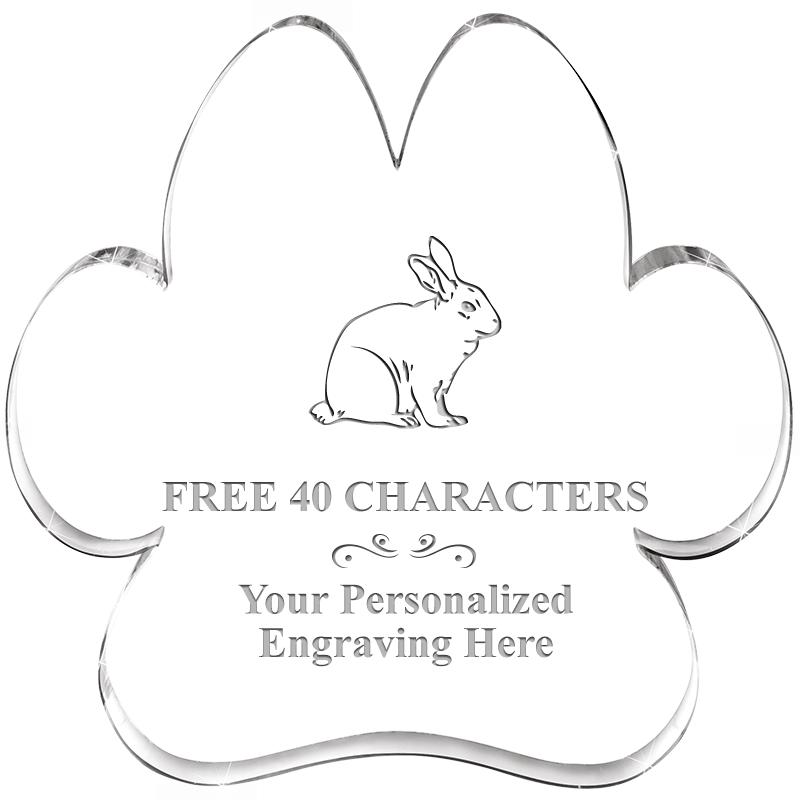 5.8" PAW PRINT ACRYLIC