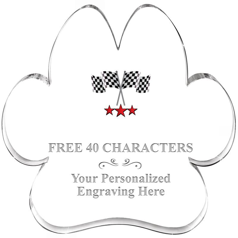 5.8" PAW PRINT ACRYLIC