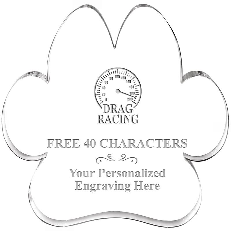 5.8" PAW PRINT ACRYLIC