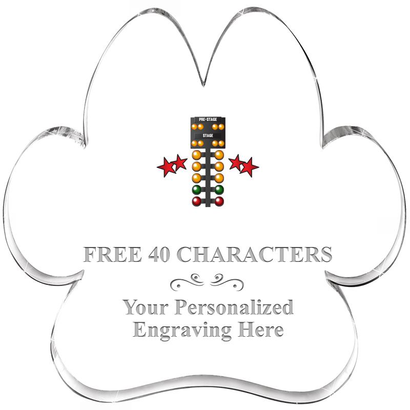 5.8" PAW PRINT ACRYLIC