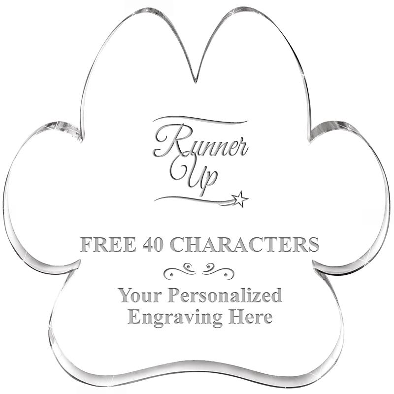 5.8" PAW PRINT ACRYLIC