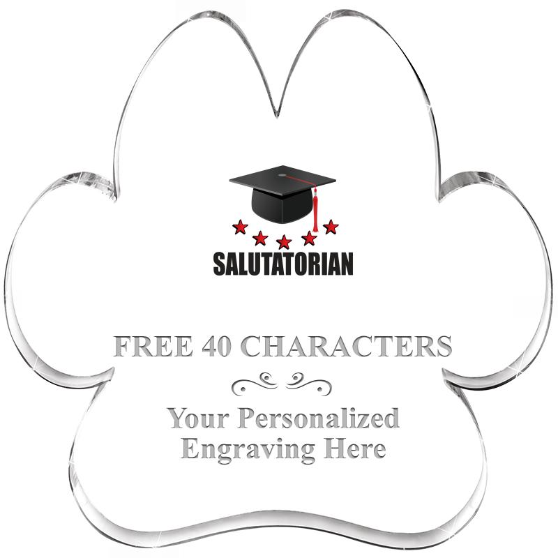 5.8" PAW PRINT ACRYLIC