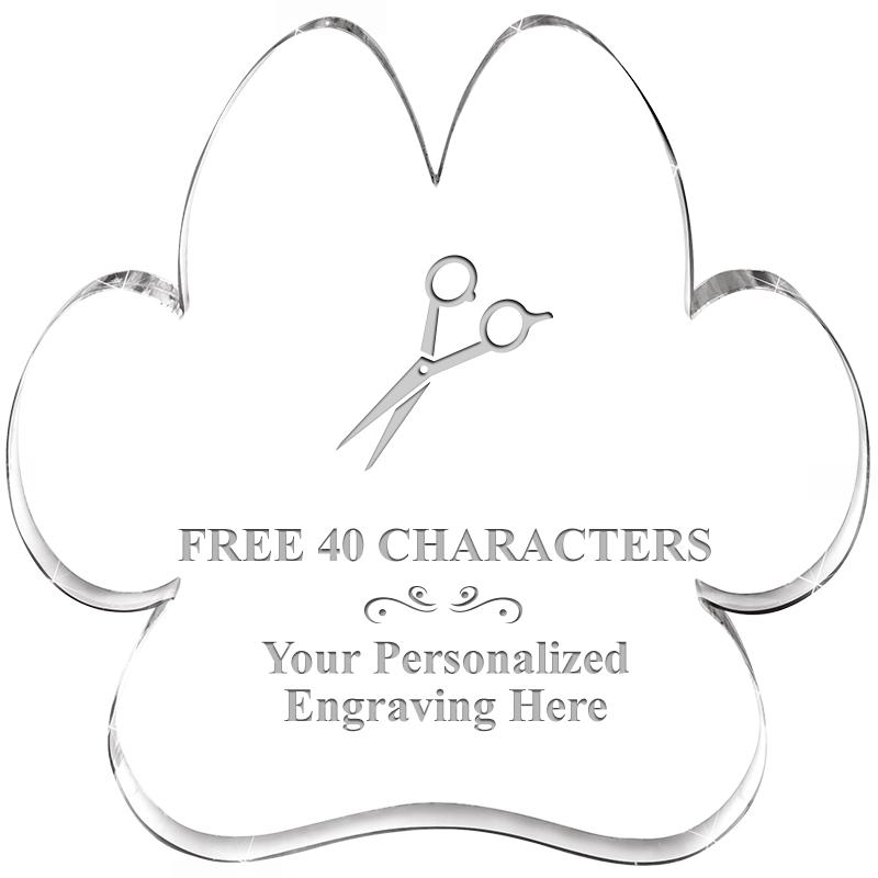 5.8" PAW PRINT ACRYLIC